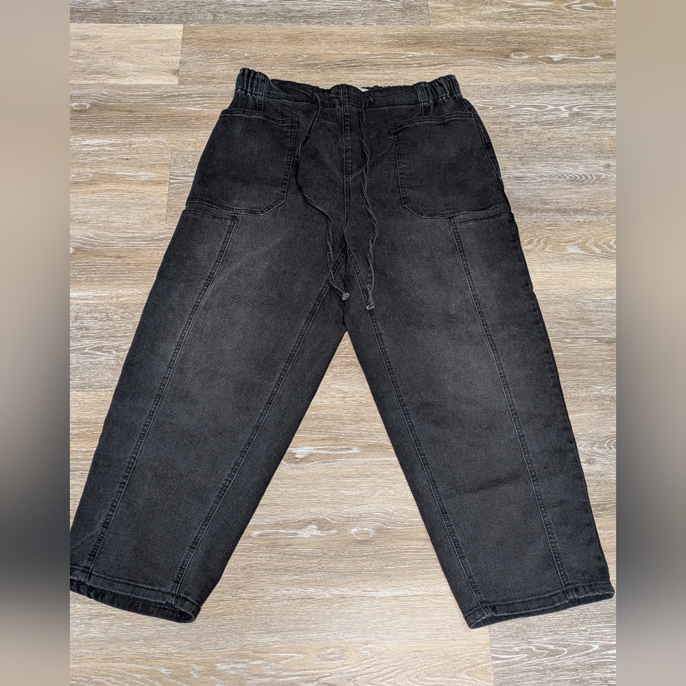 Women's Barrel Pants with Drawstring Waist